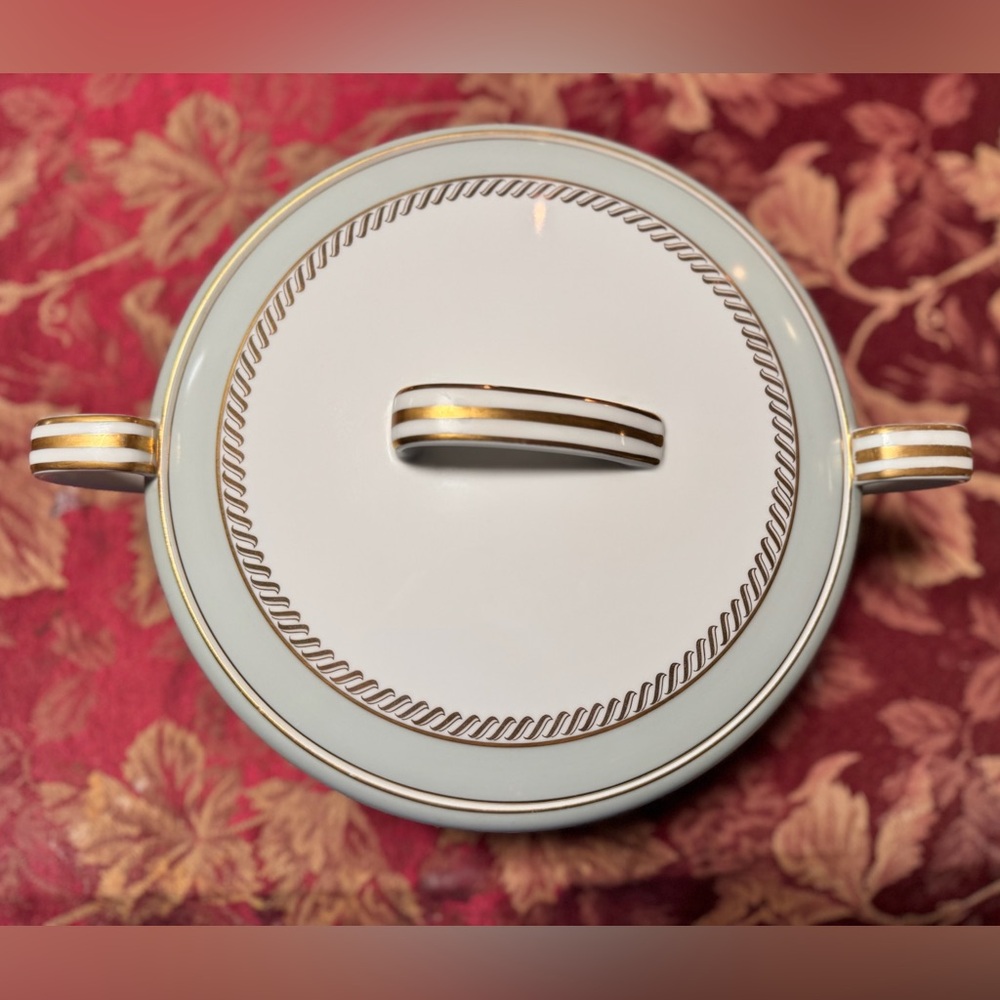 Noritake China 10 1/2” Round Vegetable Dish – Model 5583, Elegant Gold Trim